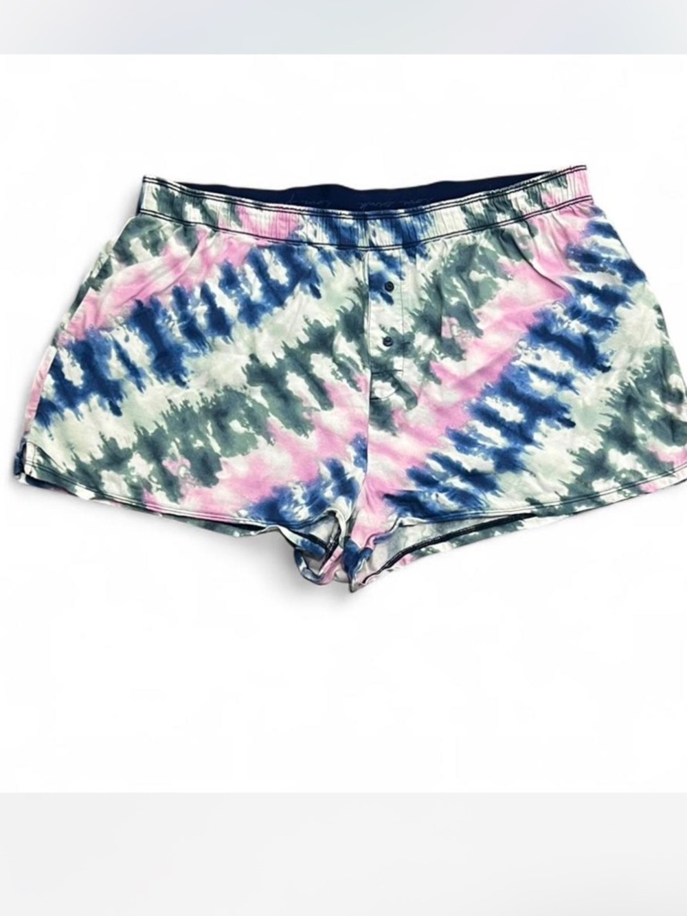 PINK Victoria's Secret Tie-Dye Athletic Shorts in Pink, Blue & Green